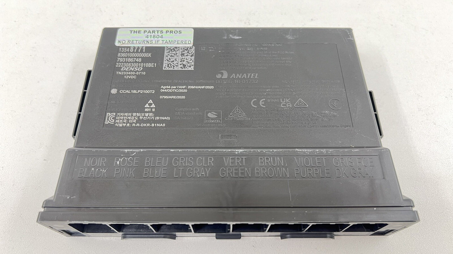 22-24 CADILLAC CT5 V BLACKWING BODY CONTROL MODULE BCM 13548771 OEM