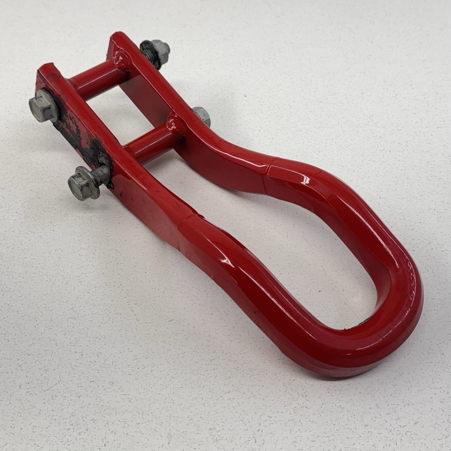 20-26 Chevy Silverado 2500 3500 Front Tow Recovery Hooks Pair Red 84513877 OEM