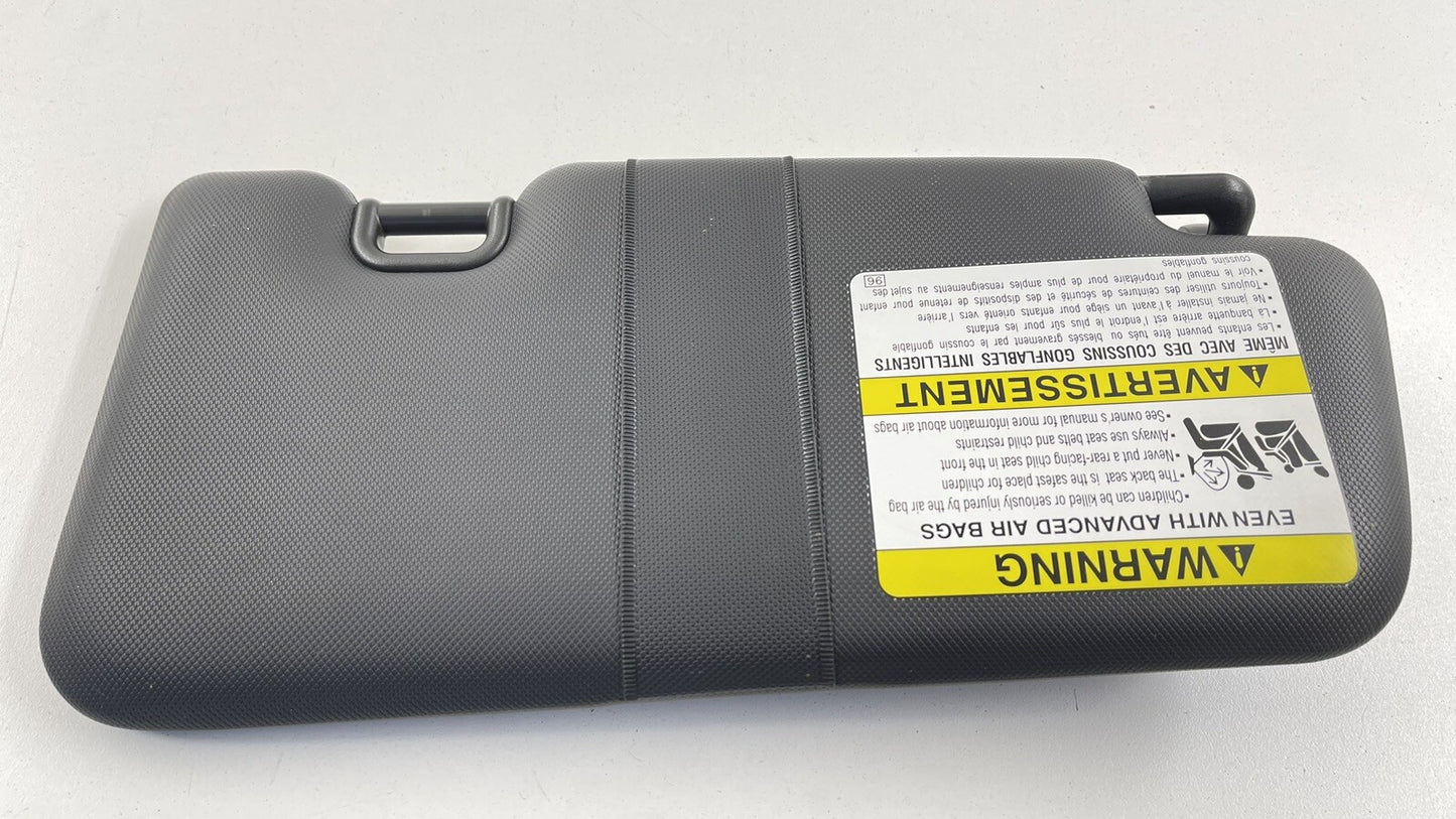 22-23 SUBARU WRX DRIVER LEFT FRONT SUNVISOR SUN VISOR SHADE BLACK OEM