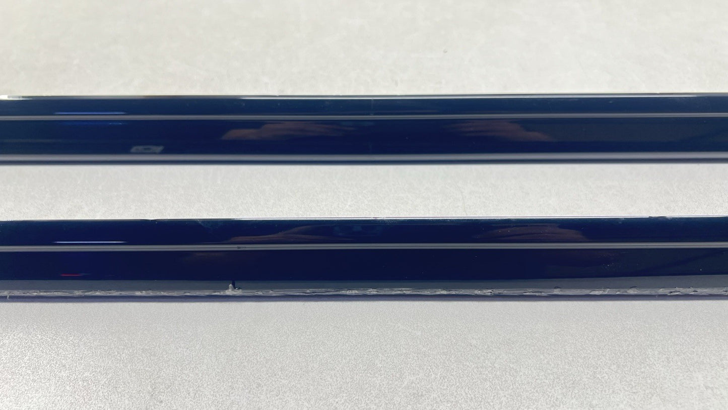 18-24 AUDI A4 S-LINE LEFT AND RIGHT SIDE SKIRT ROCKER PANEL EXTENSION PAIR OEM