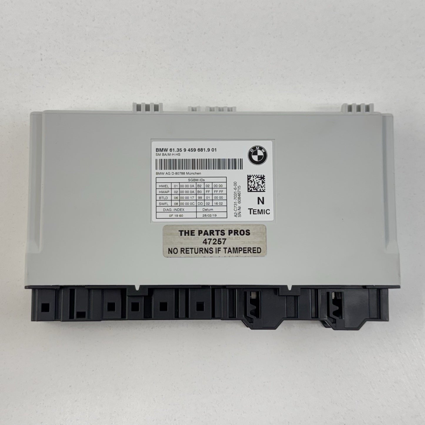 19-21 BMW M2 F87 Competition Right Front Seat Control Module 9459681 OEM