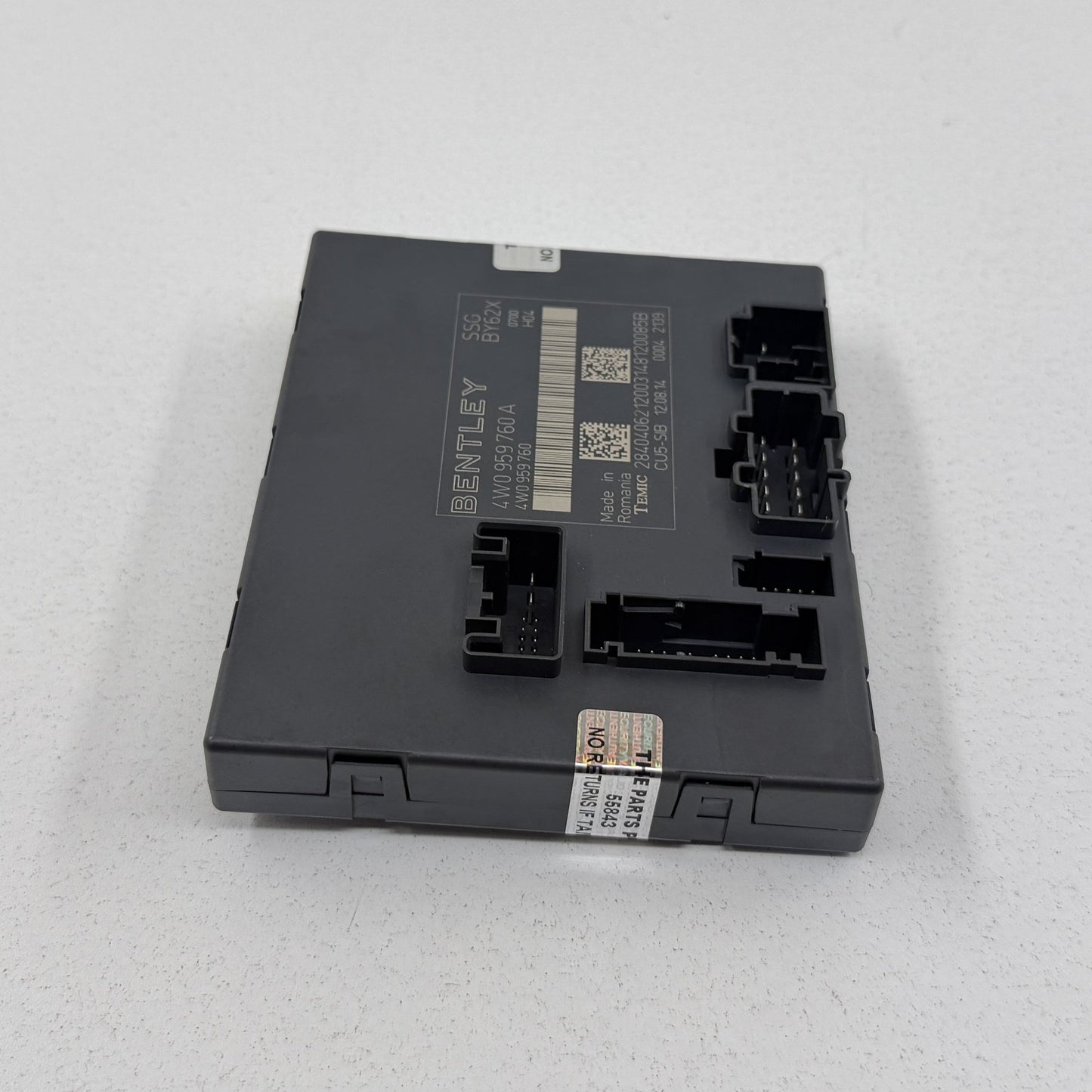 14-18 Bentley Flying Spur Seat Control Module Backrest Adjustment 4W0959760A OEM