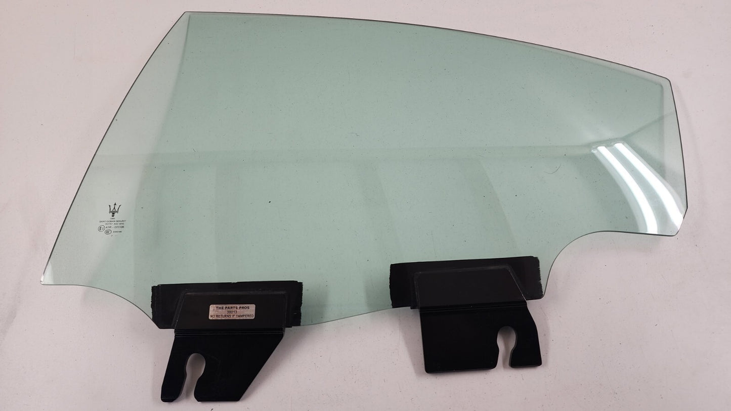 14-23 MASERATI GHIBLI DRIVER LEFT REAR DOOR GLASS WINDOW SINGLE PANE OEM