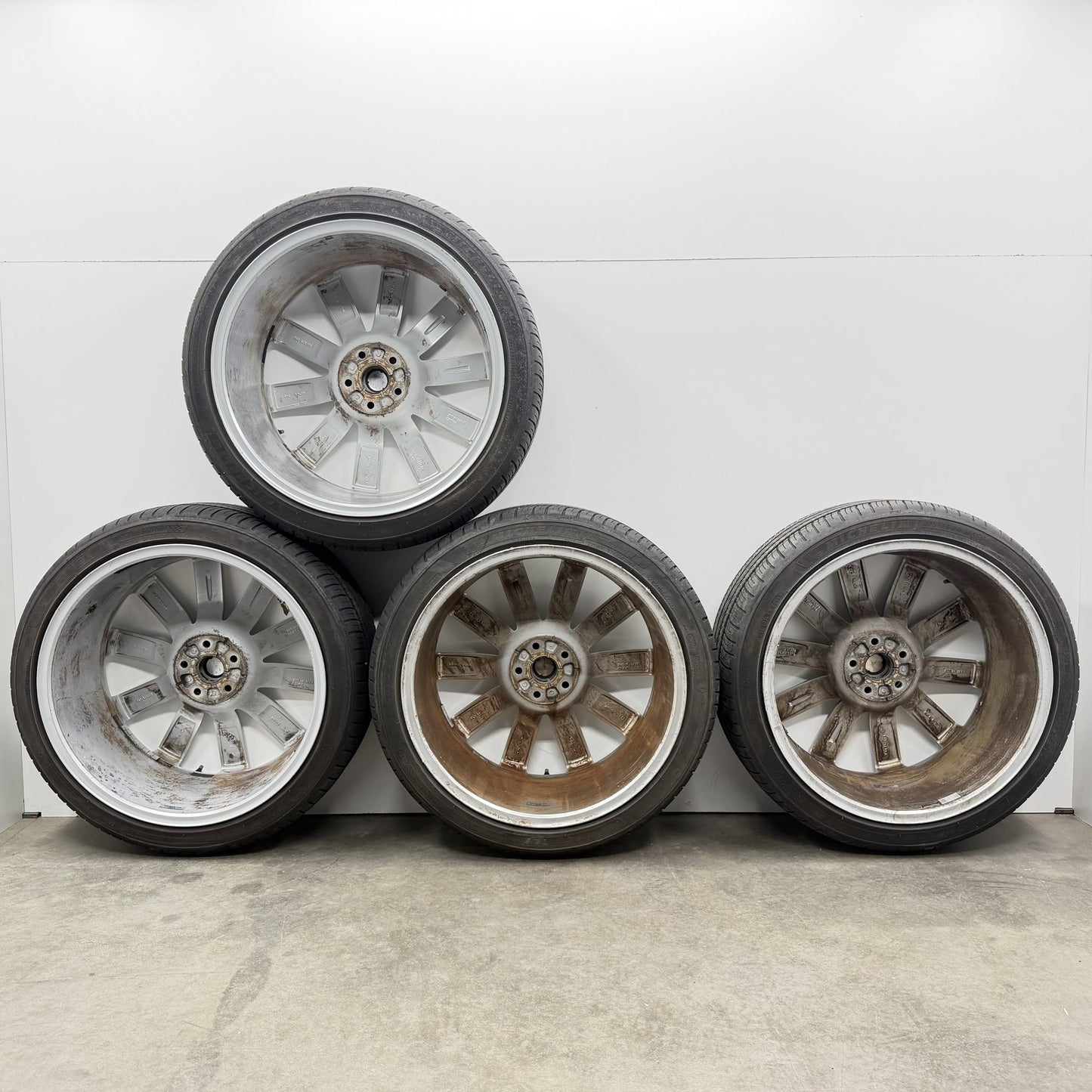 2014-2018 Bentley Flying Spur 21" Wheels Set 10 Spoke Rims & Tires Factory OEM