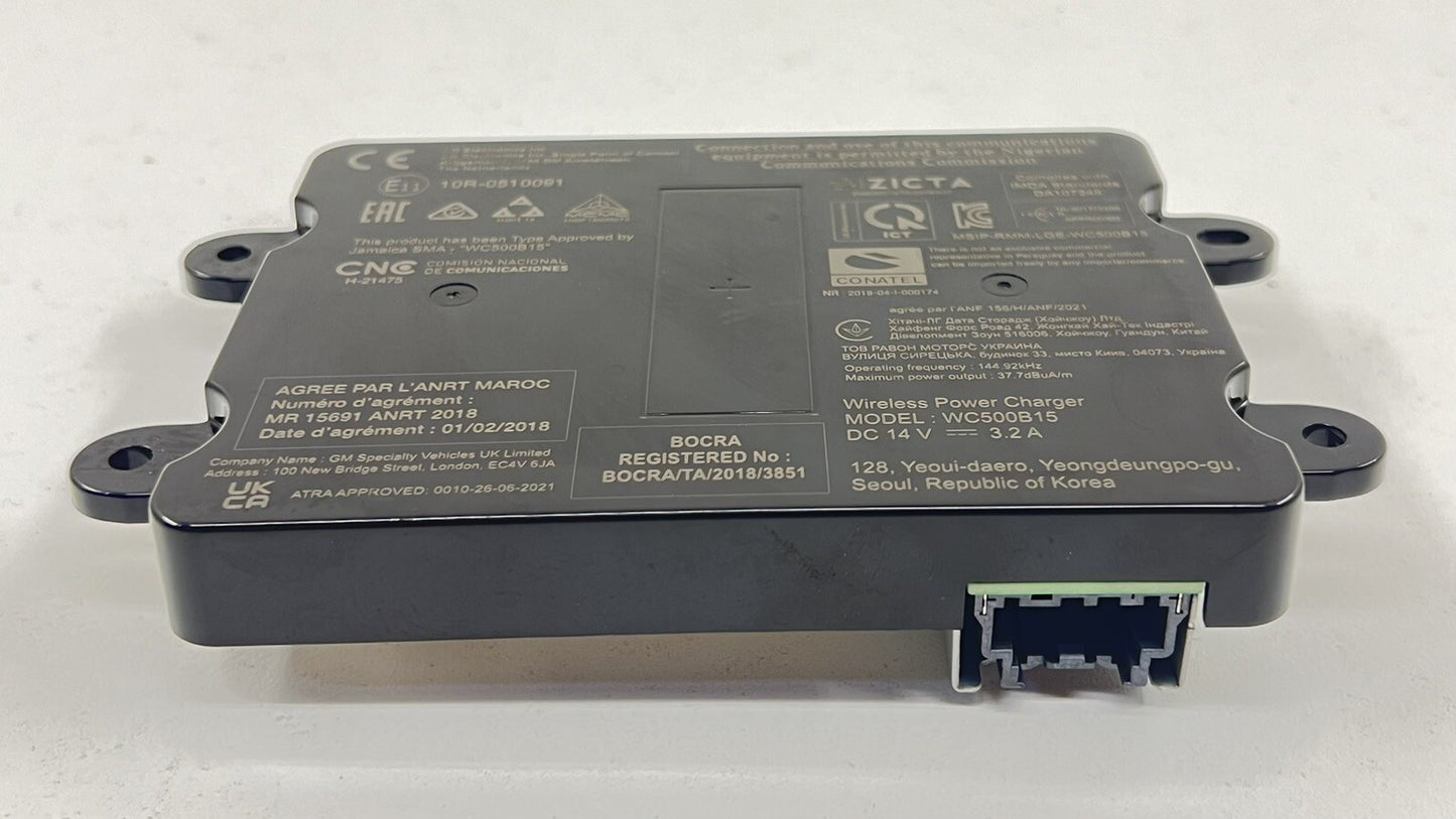 22-24 CADILLAC CT4 V BLACKWING CENTER CONSOLE WIRELESS CHARGE PHONE CHARGING OEM