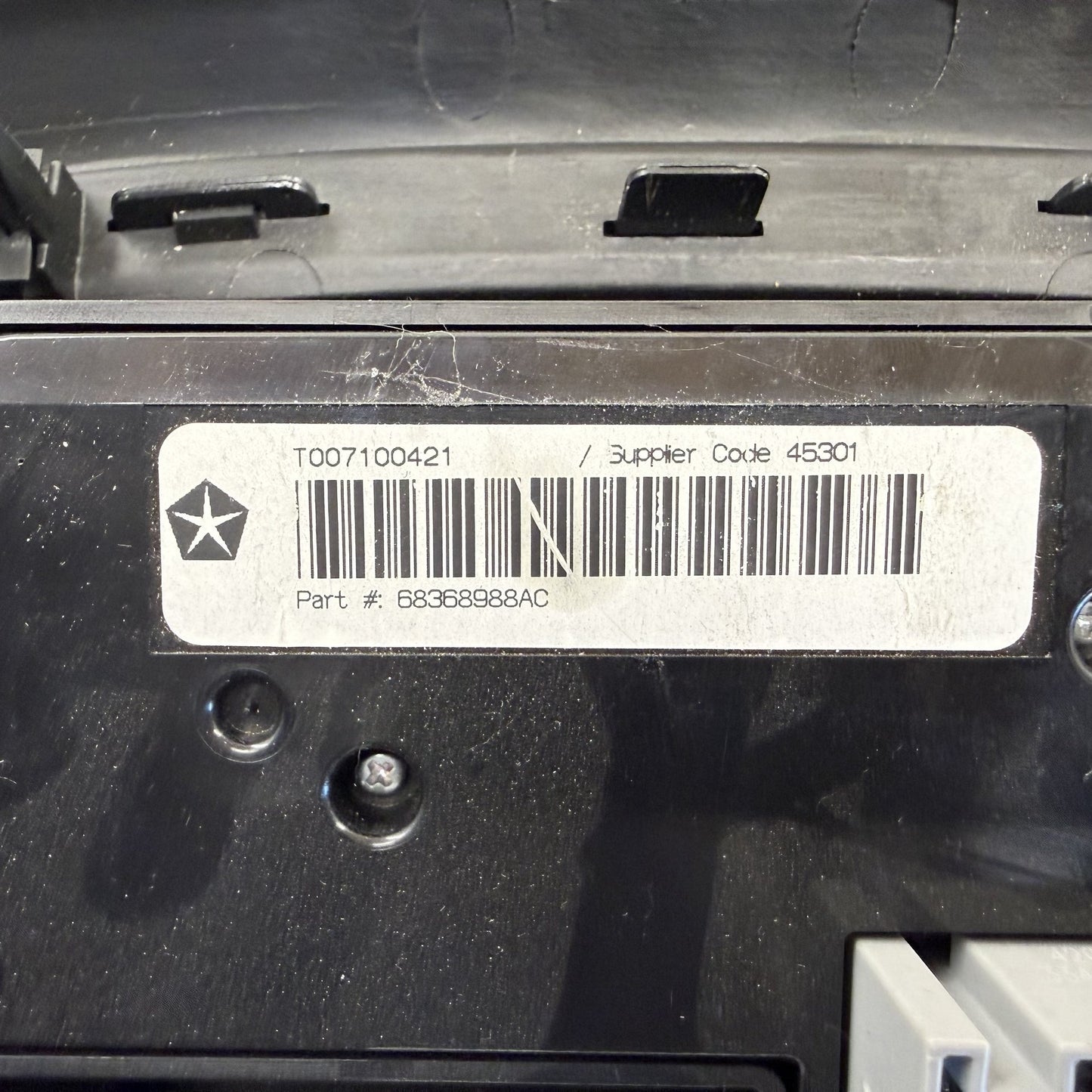 2018-2026 Dodge Durango SRT 392 Rear HVAC AC Climate Control Switch Panel OEM