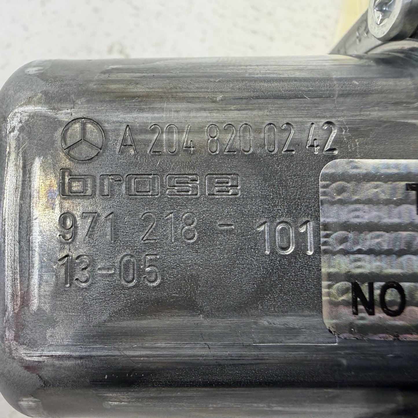 10-16 Mercedes W212 E350 Passenger Right Front Door Window Regulator Motor OEM
