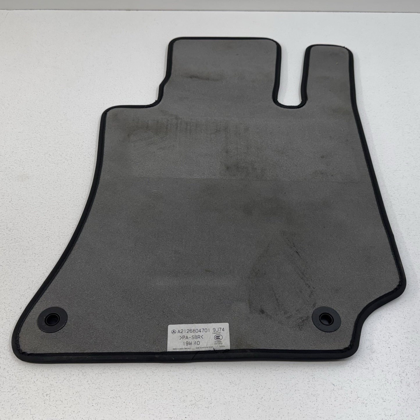 12-18 Mercedes W218 CLS550 Floor Mat Set Front & Rear Black Factory OEM