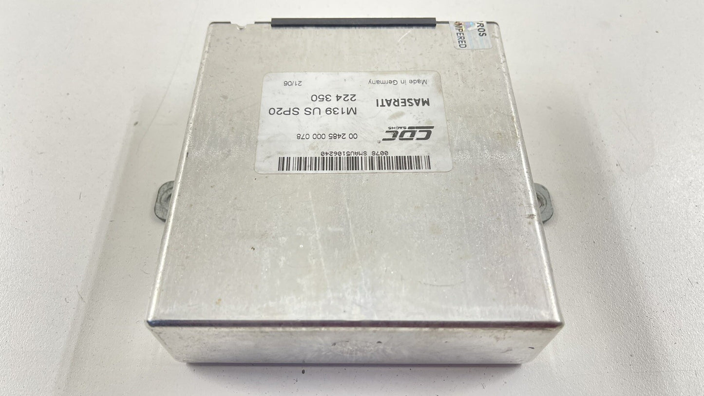 03-12 MASERATI QUATTROPORTE CDC SUSPENSION CONTROL MODULE 224 350 OEM