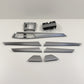 12-14 Mercedes C250 W204 Dash Door Center Console Interior Trim Set Aluminum OEM