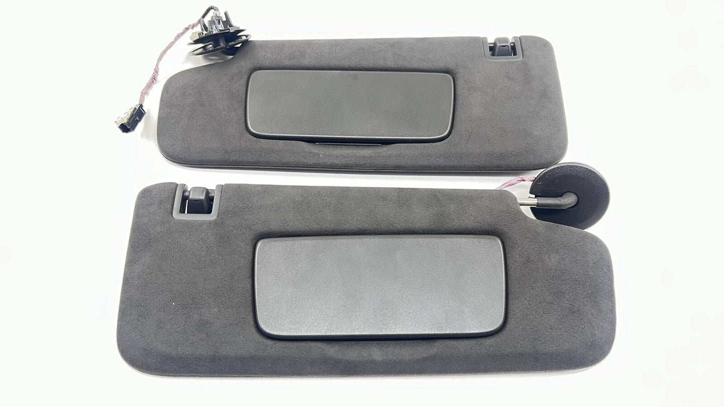 22-24 CADILLAC CT4 V BLACKWING LEFT & RIGHT SUNVISOR SUN VISOR PAIR SUEDE OEM
