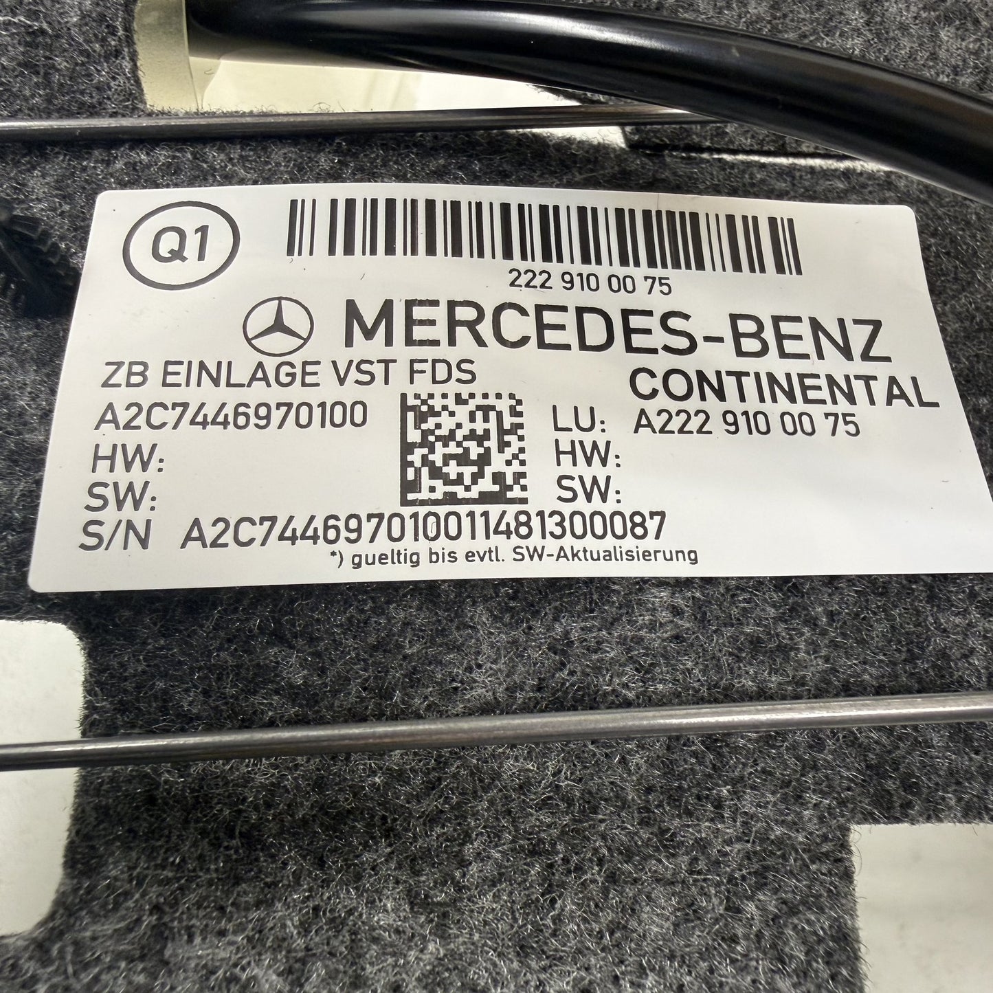 2014-2020 Mercedes-Benz S550 W222 Left Front Upper Seat Track Frame Rail OEM