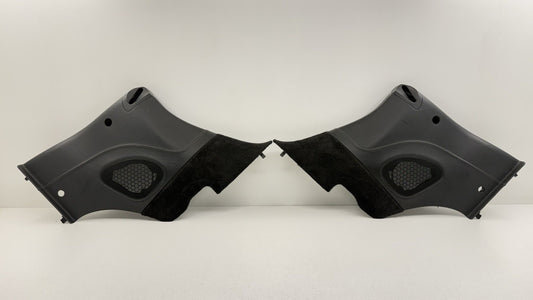 05-12 Porsche 911 997 Cabriolet Rear Interior Quarter Panel Trim Pair Black OEM
