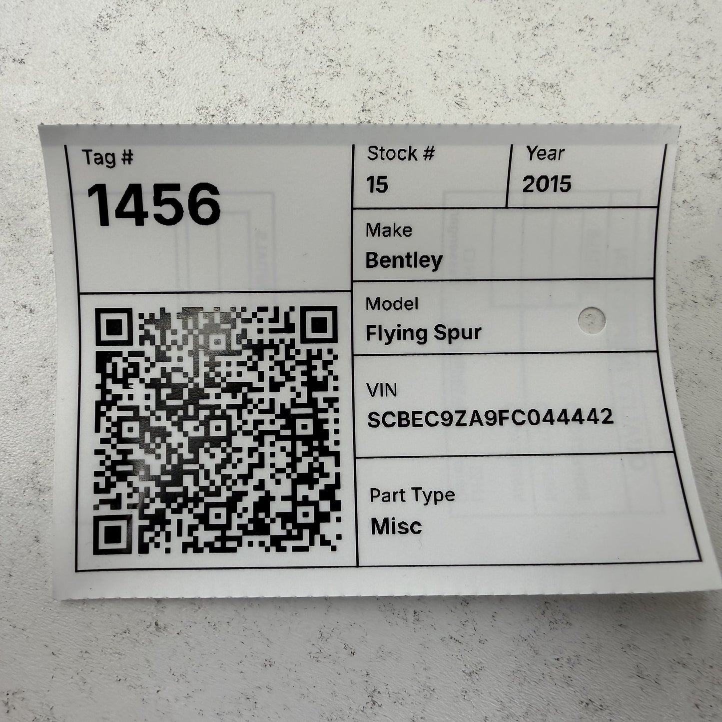 2014-2018 Bentley Flying Spur Floor Gear Shifter Shift Knob OEM