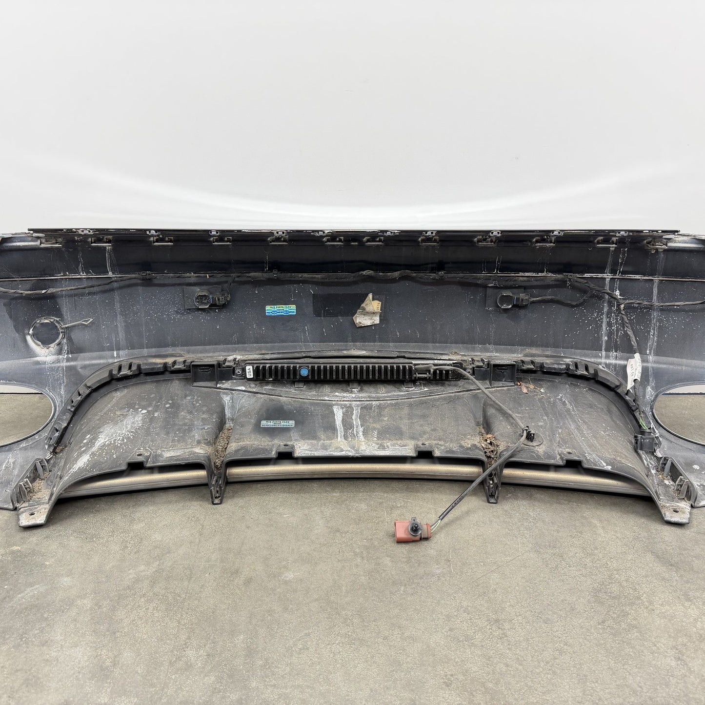 14-18 Bentley Flying Spur Rear Bumper Cover Complete W/ Diffuser & Sensors OEM