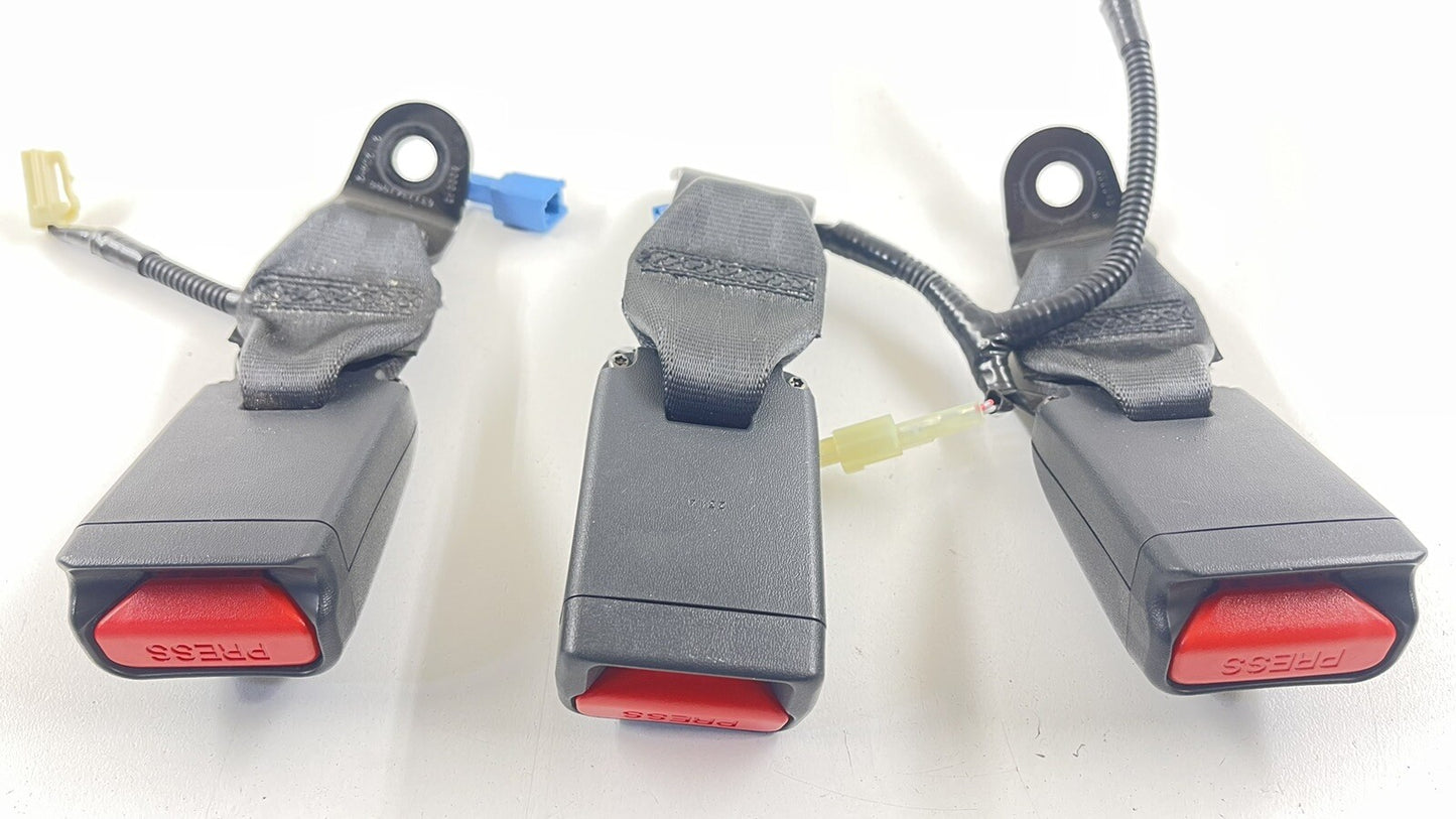 22-23 SUBARU WRX LEFT RIGHT CENTER REAR SEAT BELT SEATBELT BUCKLE SET OEM