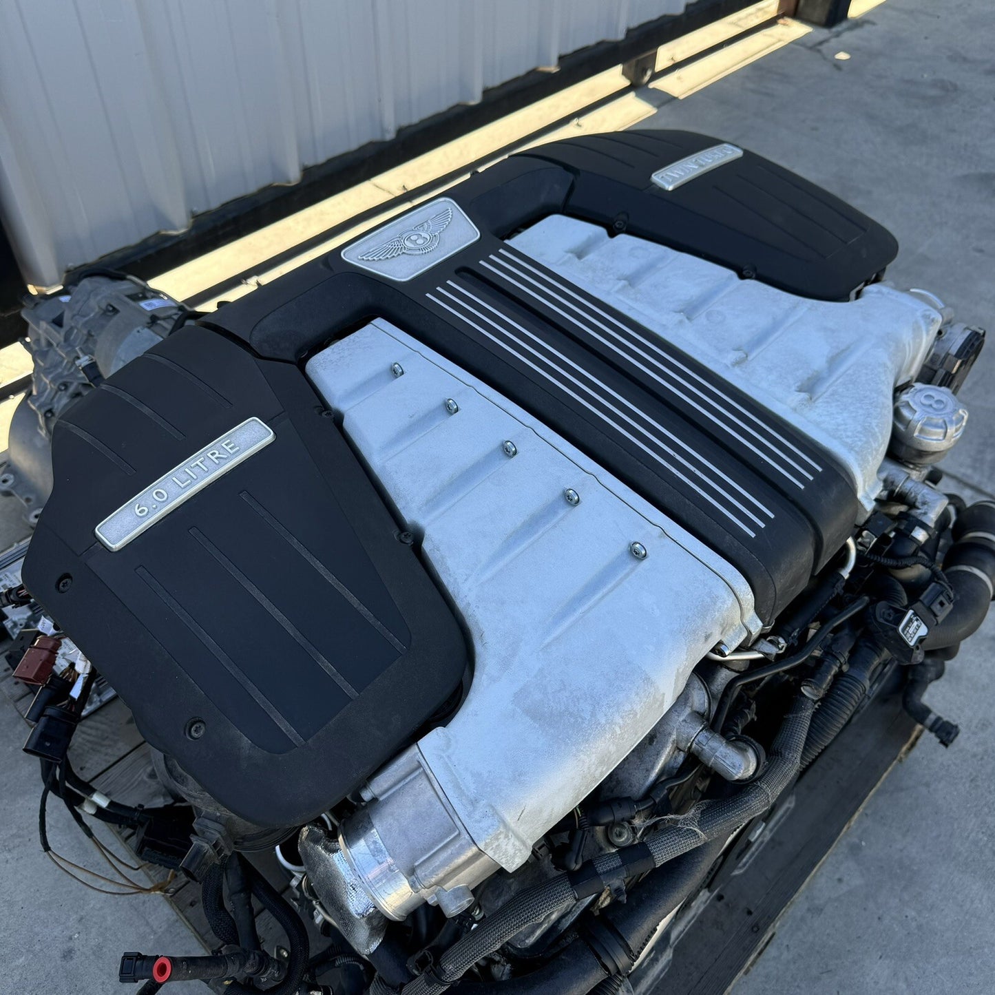 14-18 Bentley Flying Spur W12 Twin Turbo Complete Engine With Transmission OEM