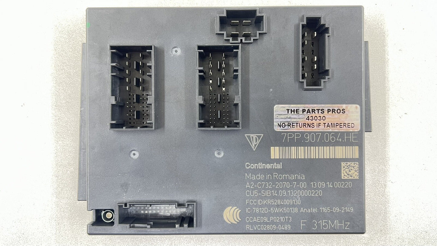 14-16 PORSCHE PANAMERA FRONT BODY CONTROL MODULE BCM BCU 7PP.907.064.HE OEM
