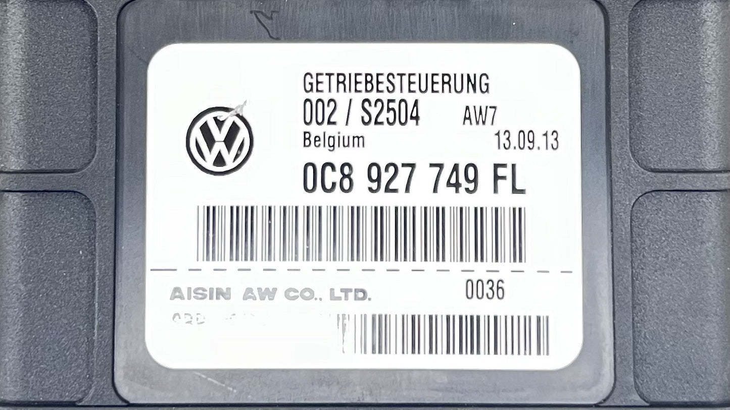 14-16 PORSCHE PANAMERA S E-HYBRID TRANSMISSION CONTROL MODULE 0C8 927 749 FL OEM