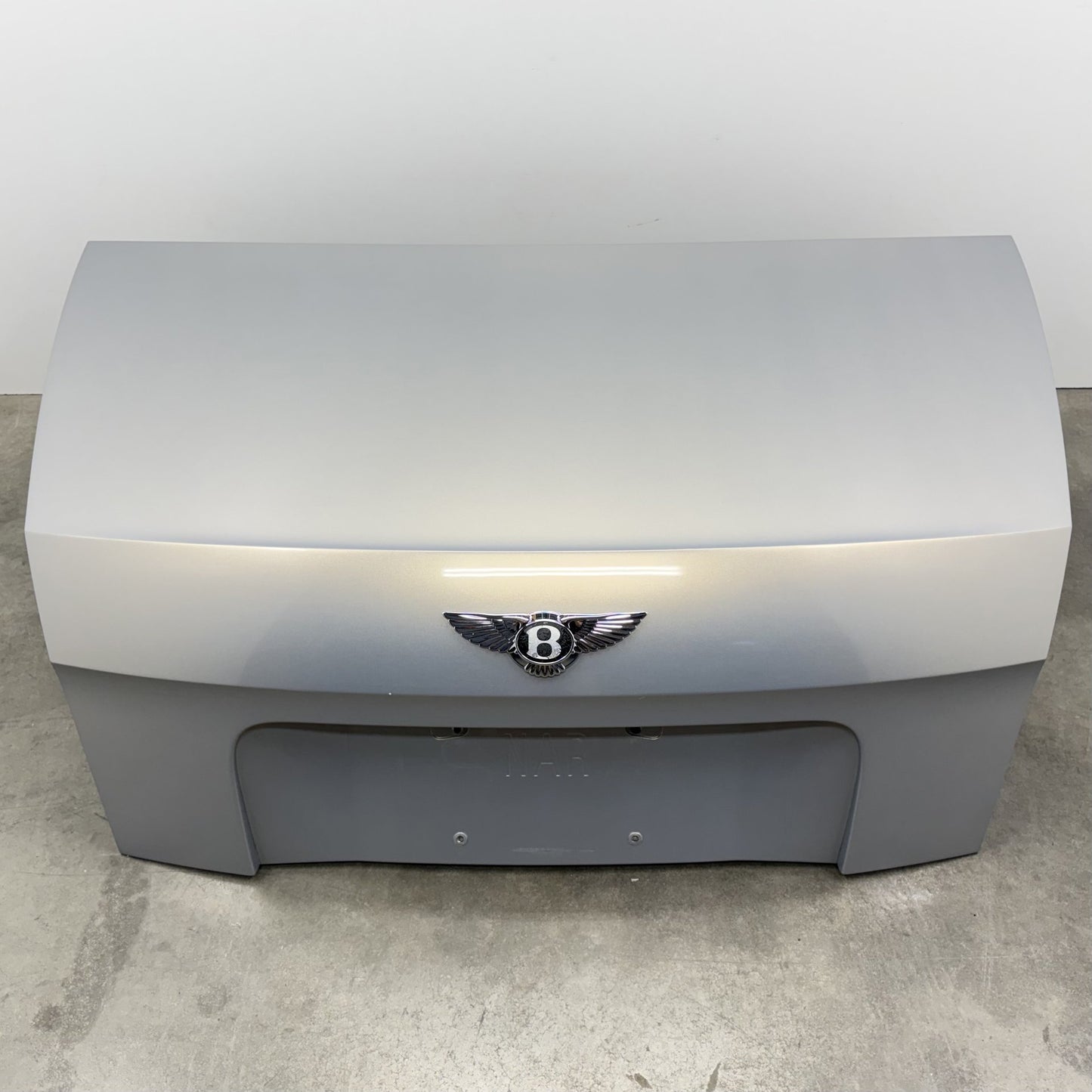 2014-2018 Bentley Flying Spur Rear Trunk Lid Deck Complete Extreme Silver OEM
