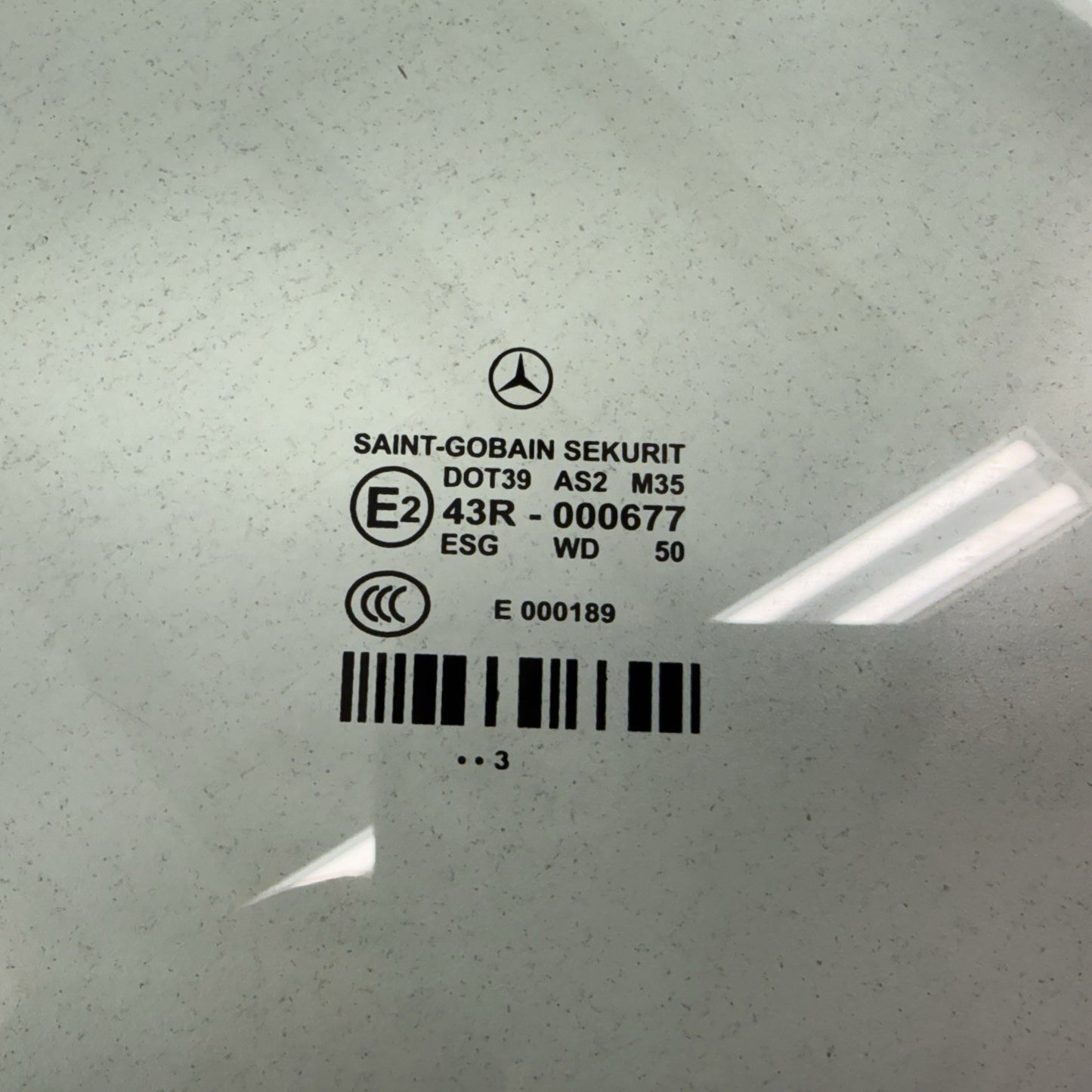 10-16 Mercedes W212 E350 Driver Left Front Door Glass Window OEM