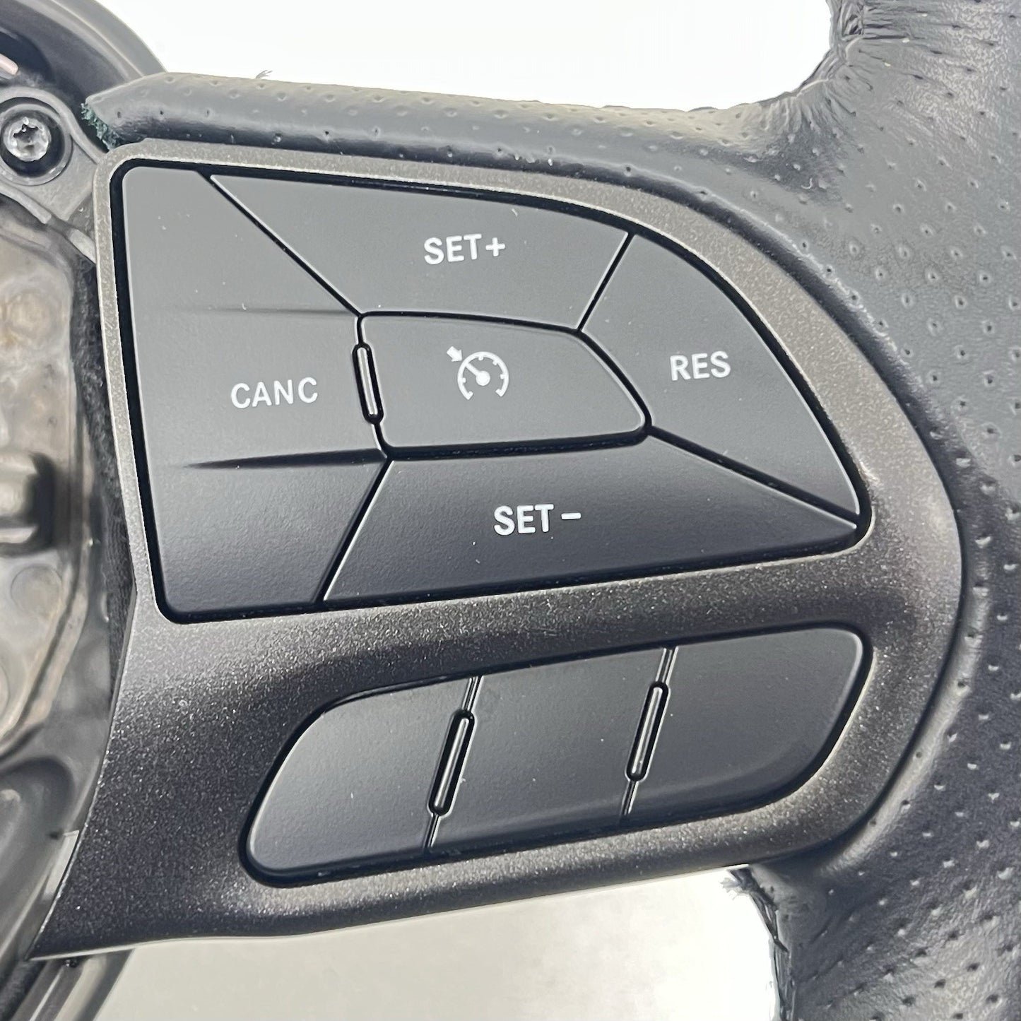 18-23 Dodge Challenger Charger Flat Bottom Steering Wheel Leather OEM *NOTE*