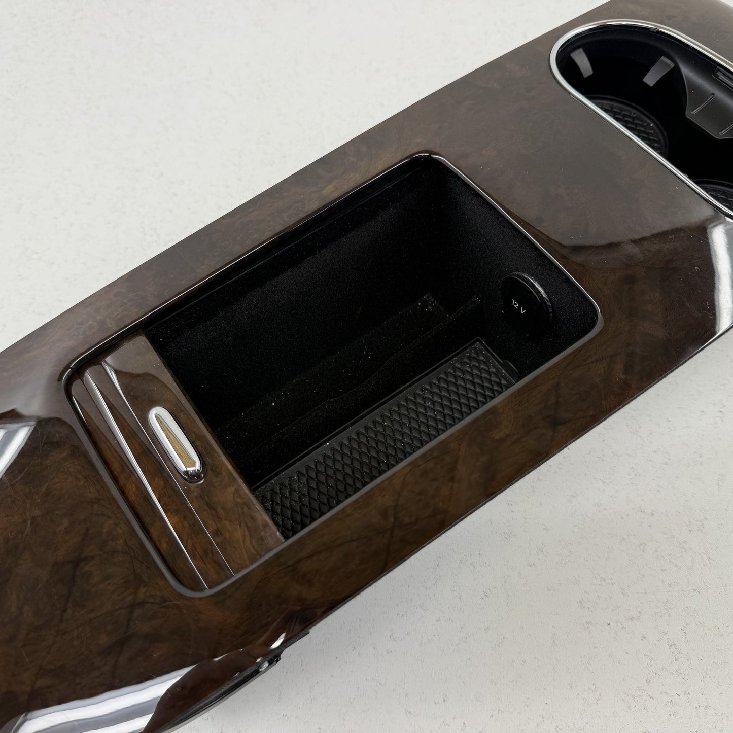 2014-2018 Bentley Flying Spur Rear Console Cup Holder Storage Compartment OEM