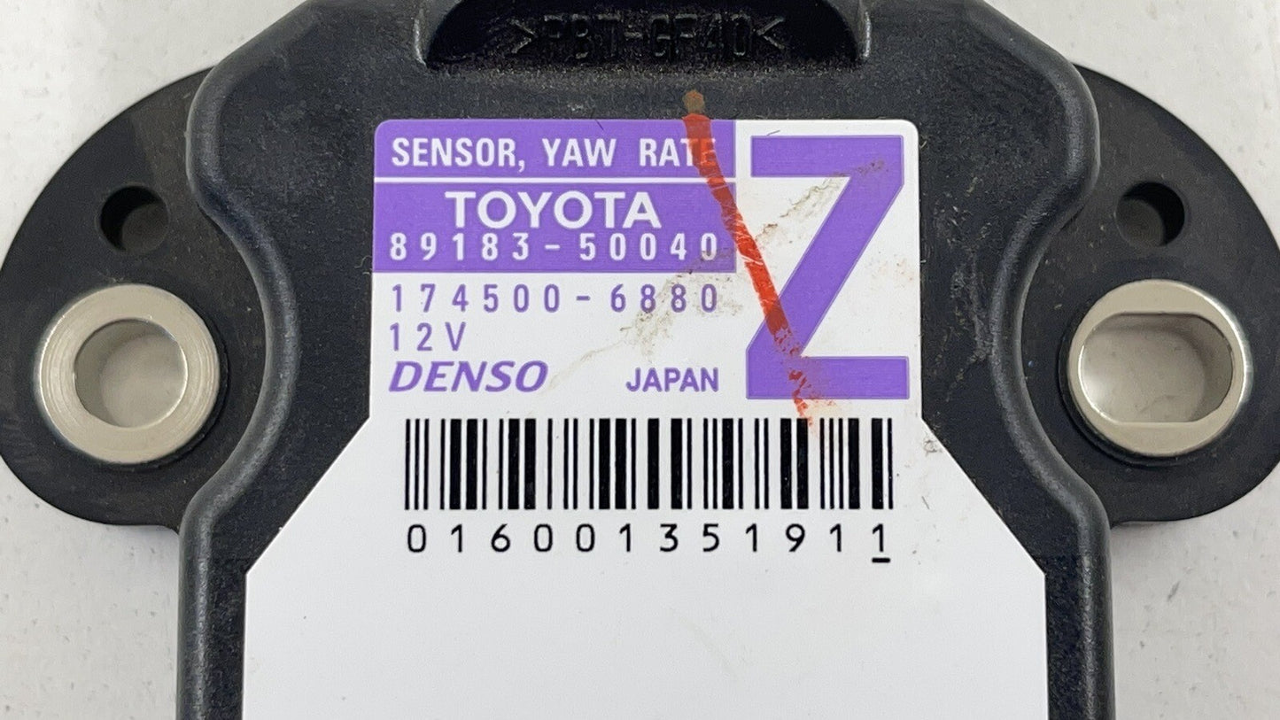 16-20 LEXUS GS F STABILITY YAW RATE SENSOR MODULE 89183-50040 OEM
