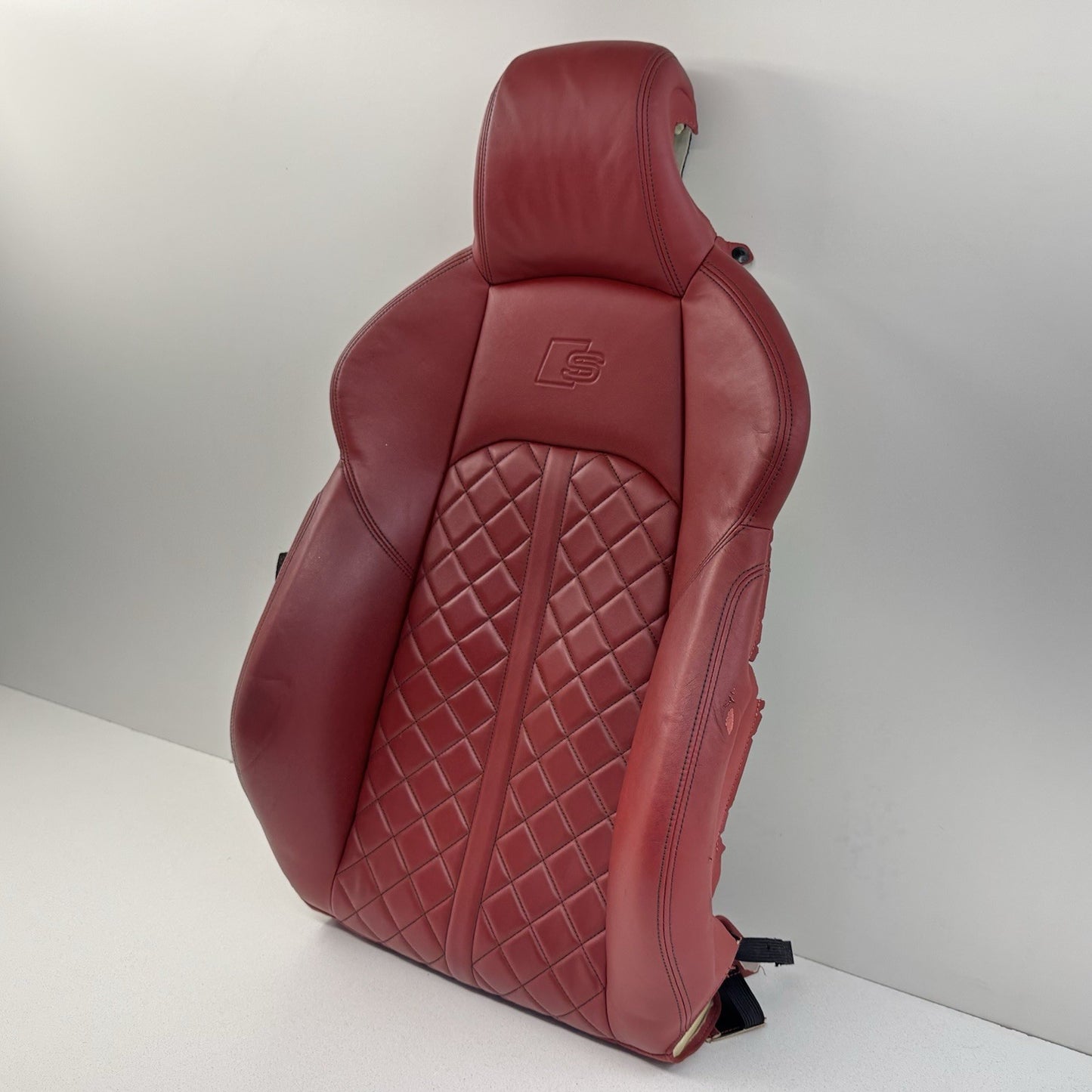 18-24 Audi S4 S5 Passenger Right Front Sport Seat Upper Cushion Magma Red OEM