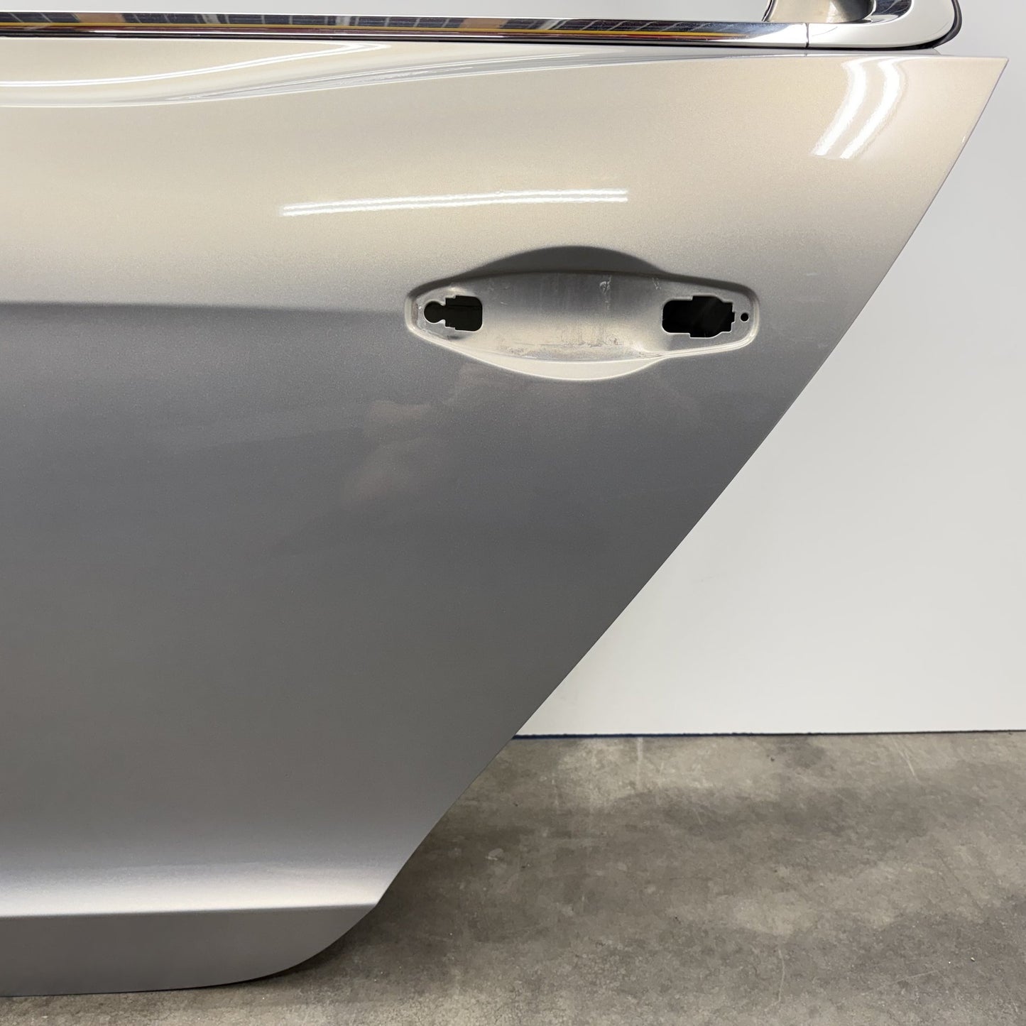 2014-2018 Bentley Flying Spur Driver Left Rear Door Shell Extreme Silver OEM