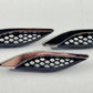 14-23 MASERATI GHIBLI RIGHT FRONT FENDER AIR VENT GRILLE COVER TRIM SET OF 3 OEM