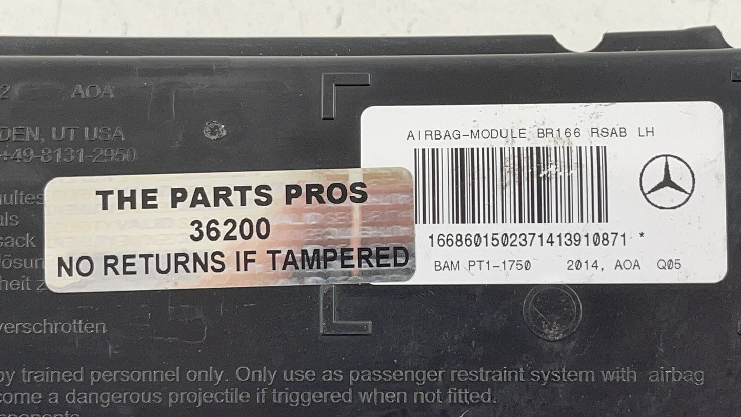 13-16 MERCEDES BENZ GL350 X166 DRIVER LEFT REAR SEAT AIRBAG AIR BAG SRS OEM