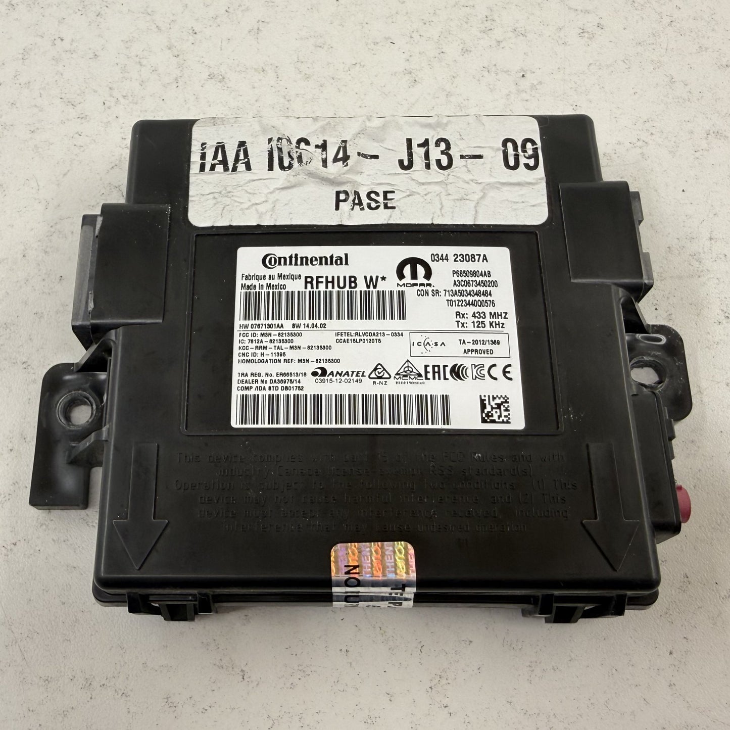2021 Dodge Durango Keyless Entry Receiver Hub RF Control Module 68509804AB OEM