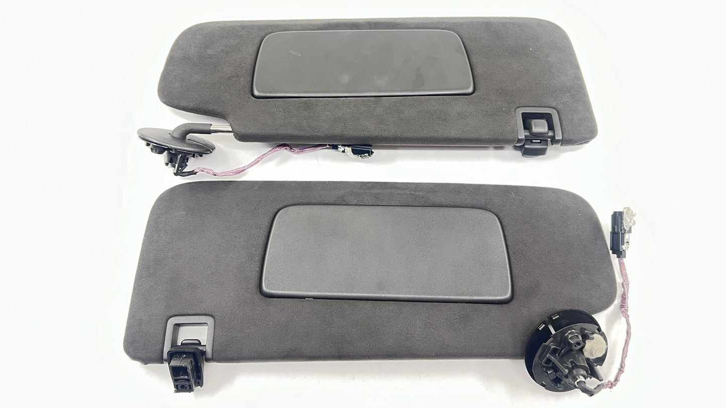 22-24 CADILLAC CT4 V BLACKWING LEFT & RIGHT SUNVISOR SUN VISOR PAIR SUEDE OEM