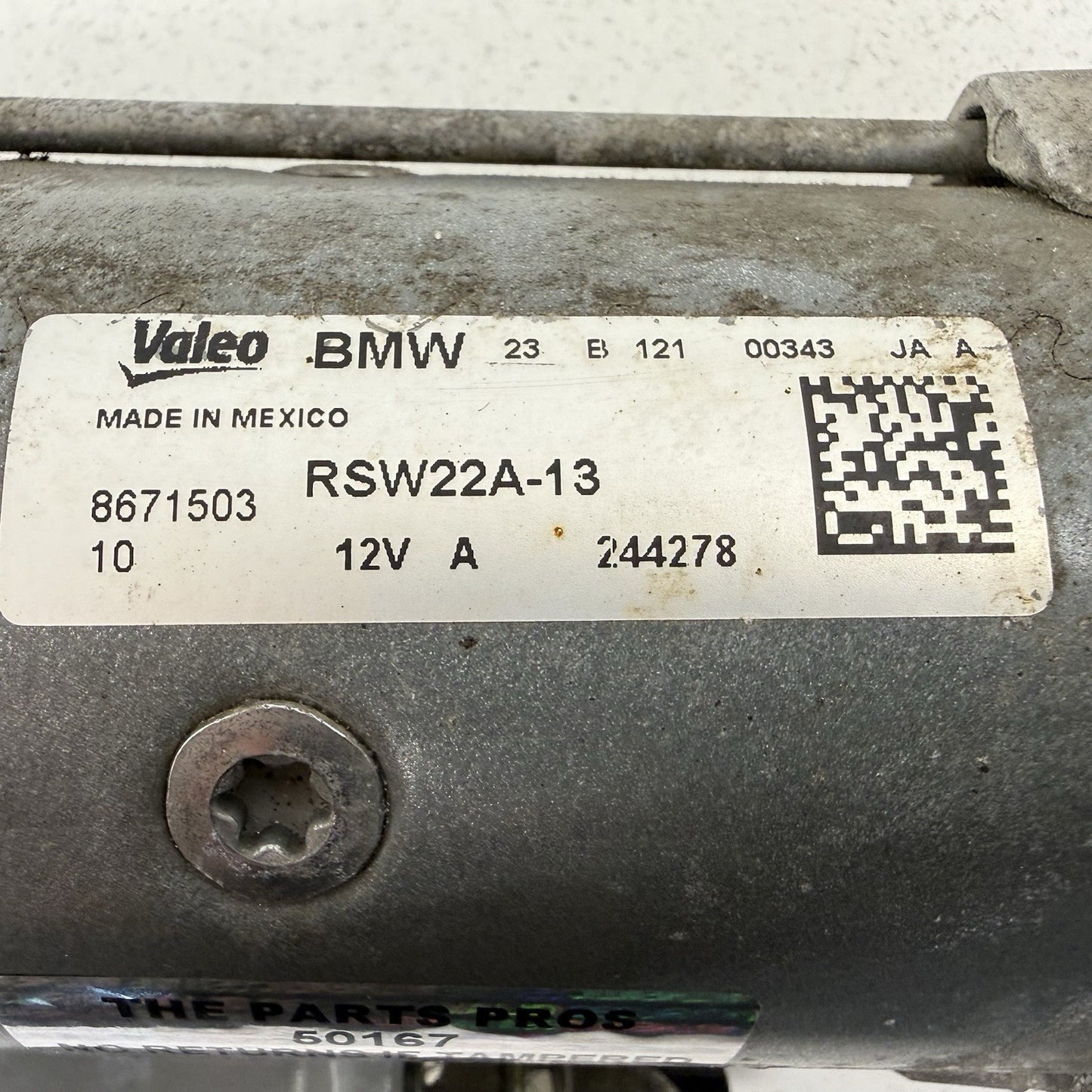 18-24 BMW G01 G02 X3 X4 B46 2.0L Motor Engine Crank Starter 8671503 OEM