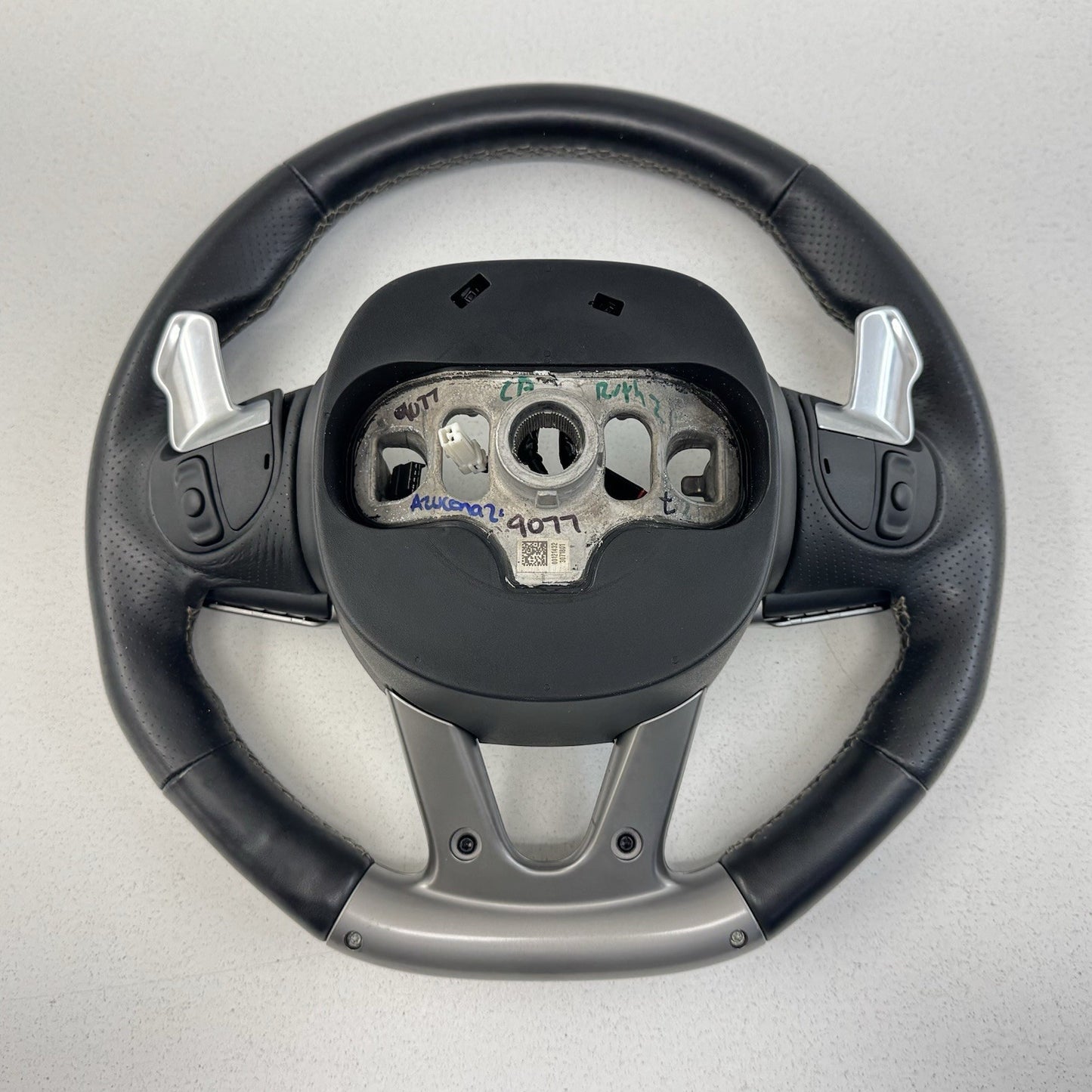 15-23 Dodge Challenger Charger Hellcat Flat Bottom Steering Wheel Leather OEM