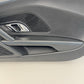 17-23 Audi R8 Interior Door Panel Cover Trim Pair Black W/ Blue Stitching OEM