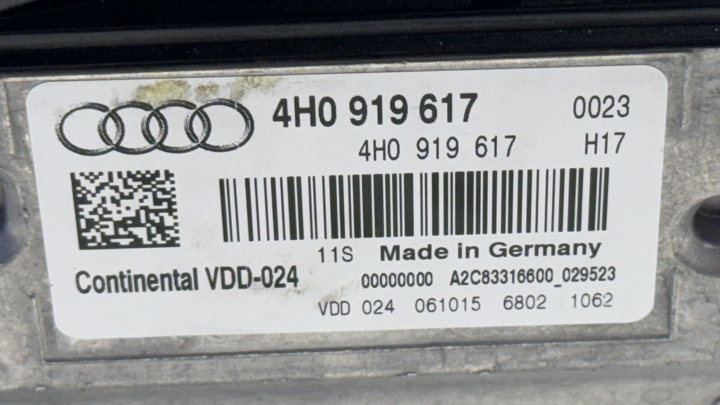 15-18 AUDI A8L FRONT WINDSHIELD HEADS UP DISPLAY PROJECTOR 4H0919617 OEM