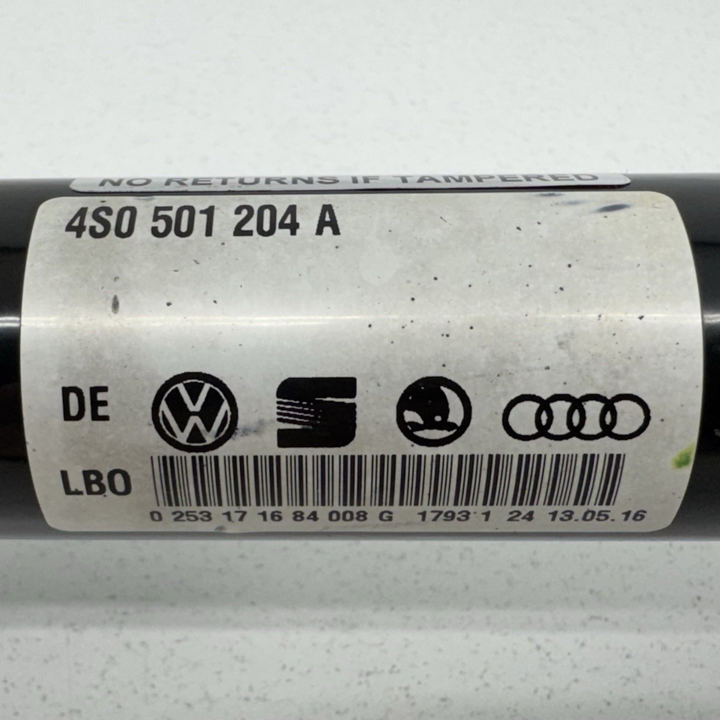 17-23 Audi R8 V10 Passenger Right Rear CV Axle Shaft 4S0501204A OEM