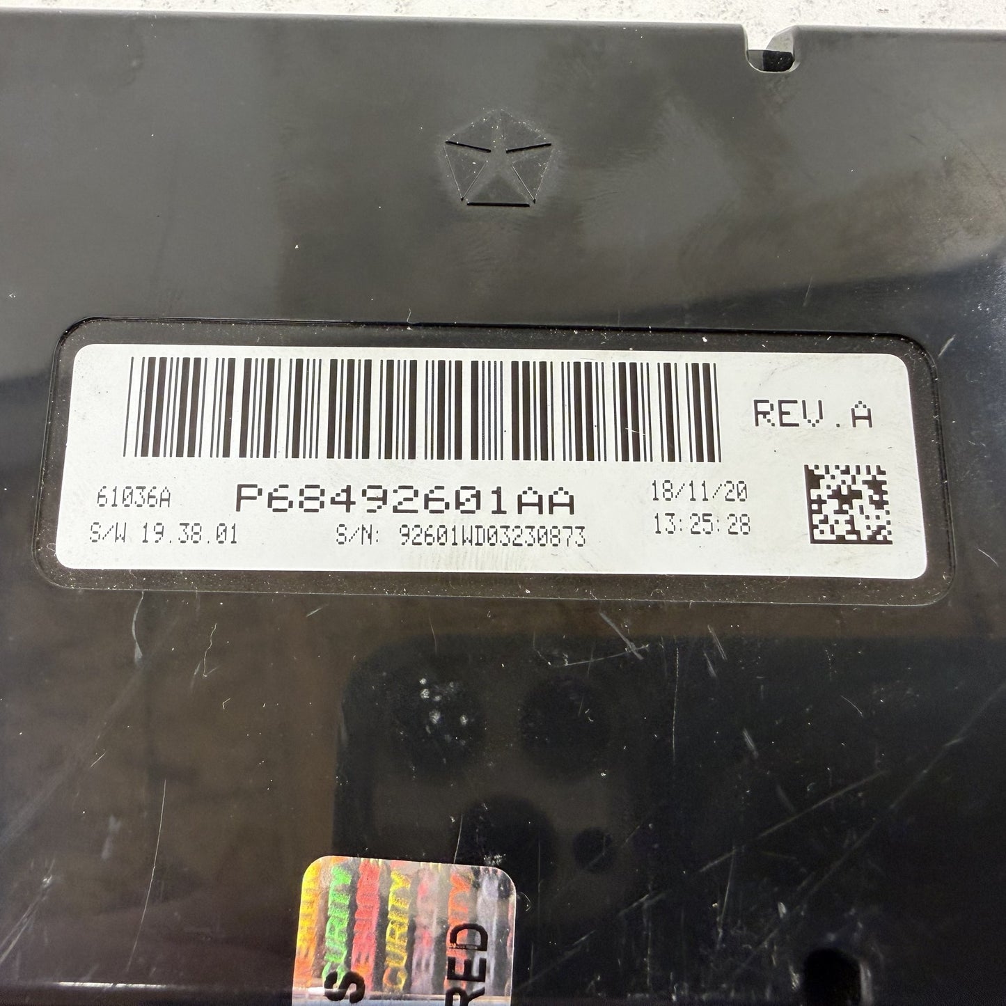 2021 Dodge Durango HVAC AC Heater Climate Control Module 68492601AA OEM
