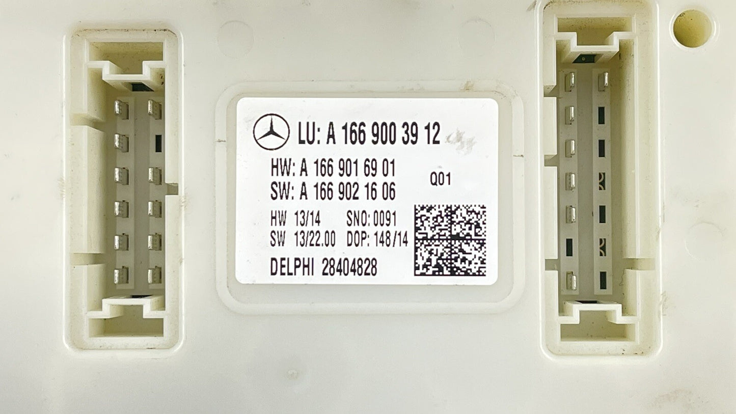 13-16 MERCEDES BENZ GL350 X166 REAR SAM CONTROL MODULE 1669003912 OEM