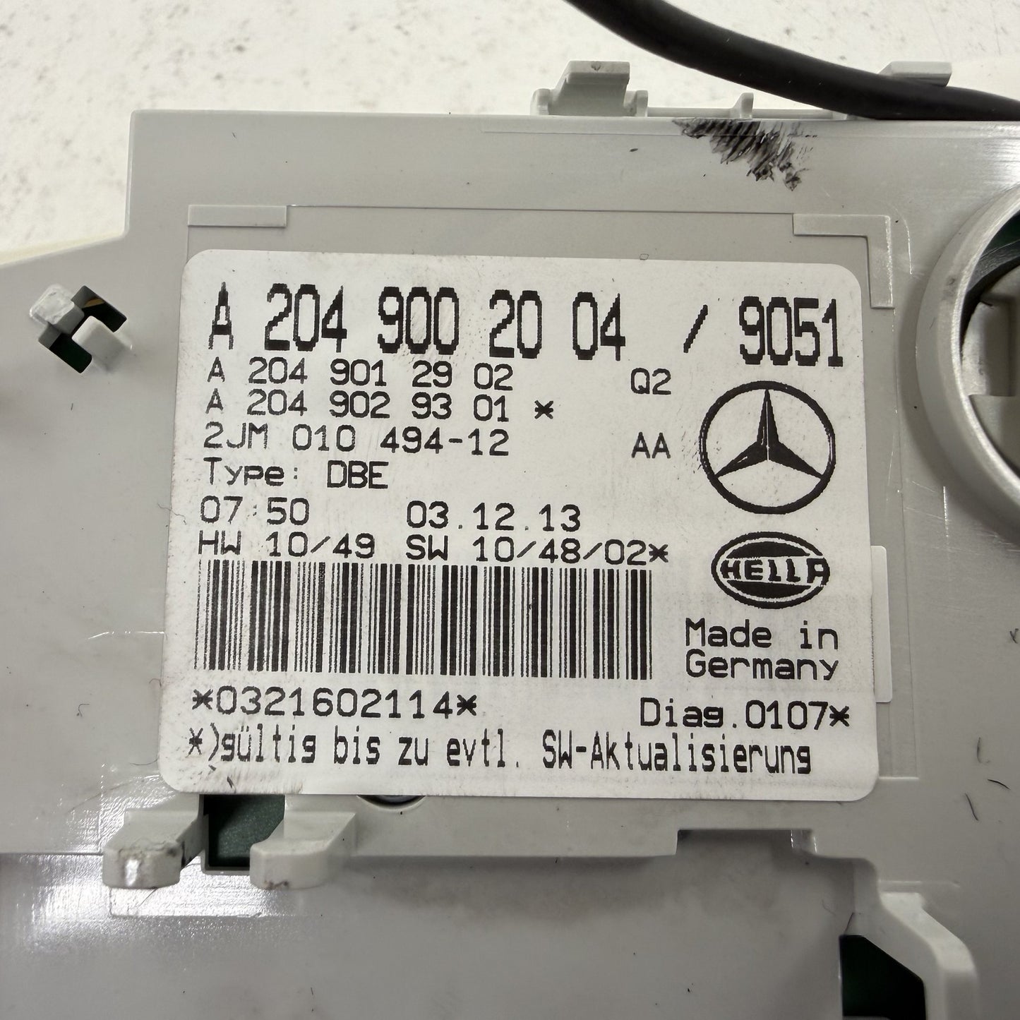 2008-2014 Mercedes-Benz C250 W204 Front Overhead Console Dome Light Panel OEM