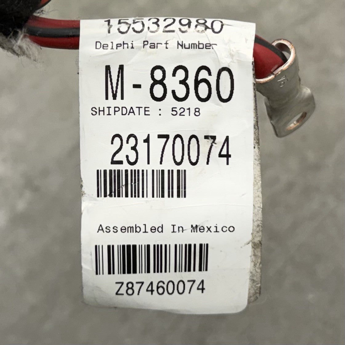 14-15 Chevrolet Camaro SS Chassis Main Body Wiring Wire Harness 23170074 OEM