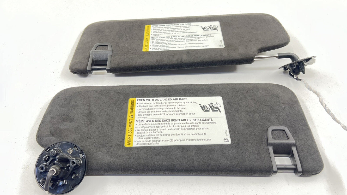 22-24 CADILLAC CT4 V BLACKWING LEFT & RIGHT SUNVISOR SUN VISOR PAIR SUEDE OEM