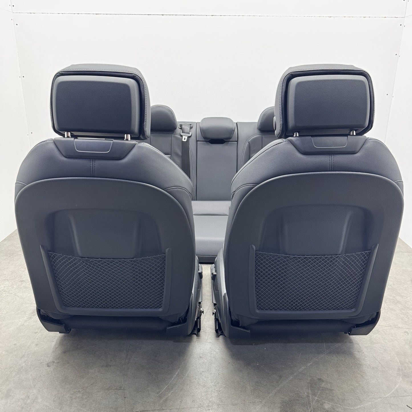 20-24 Audi A4 S-Line Bucket Seat Set Front & Rear Leather Black OEM
