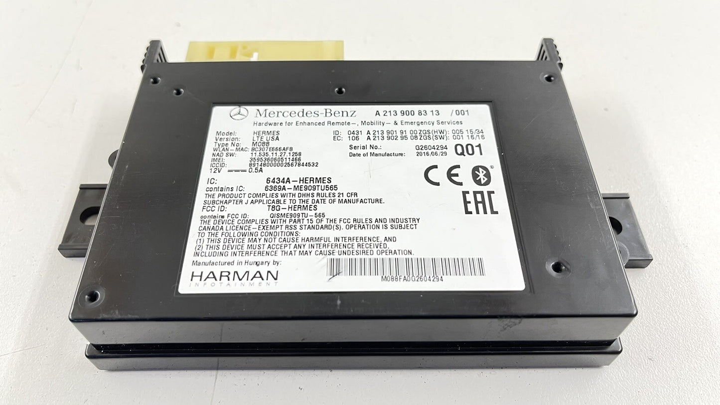 14-17 MERCEDES E550 W207 COMMUNICATION INTERFACE CONTROL MODULE 2139008313 OEM