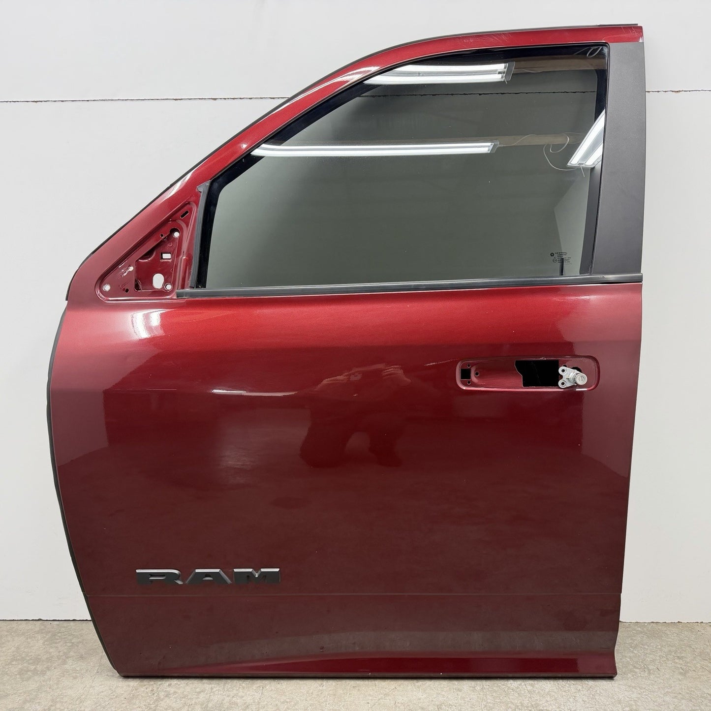 19-22 Ram 2500 3500 Crew Cab Left Front Door Shell Complete Acoustic Glass OEM