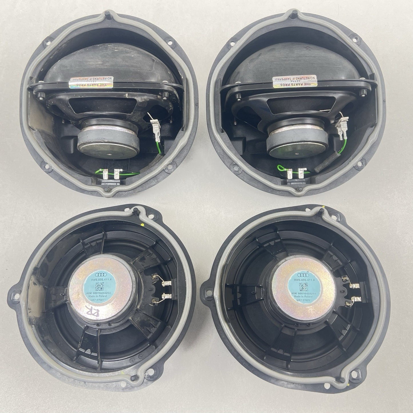 17-24 AUDI A4 S4 BANG & OLUFSEN B&O AUDIO SPEAKER TWEETER WOOFER SET OEM