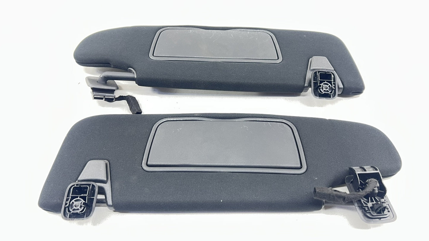 24-25 FORD MUSTANG GT LEFT & RIGHT FRONT SUNVISOR SUN VISOR SHADE PAIR BLACK OEM