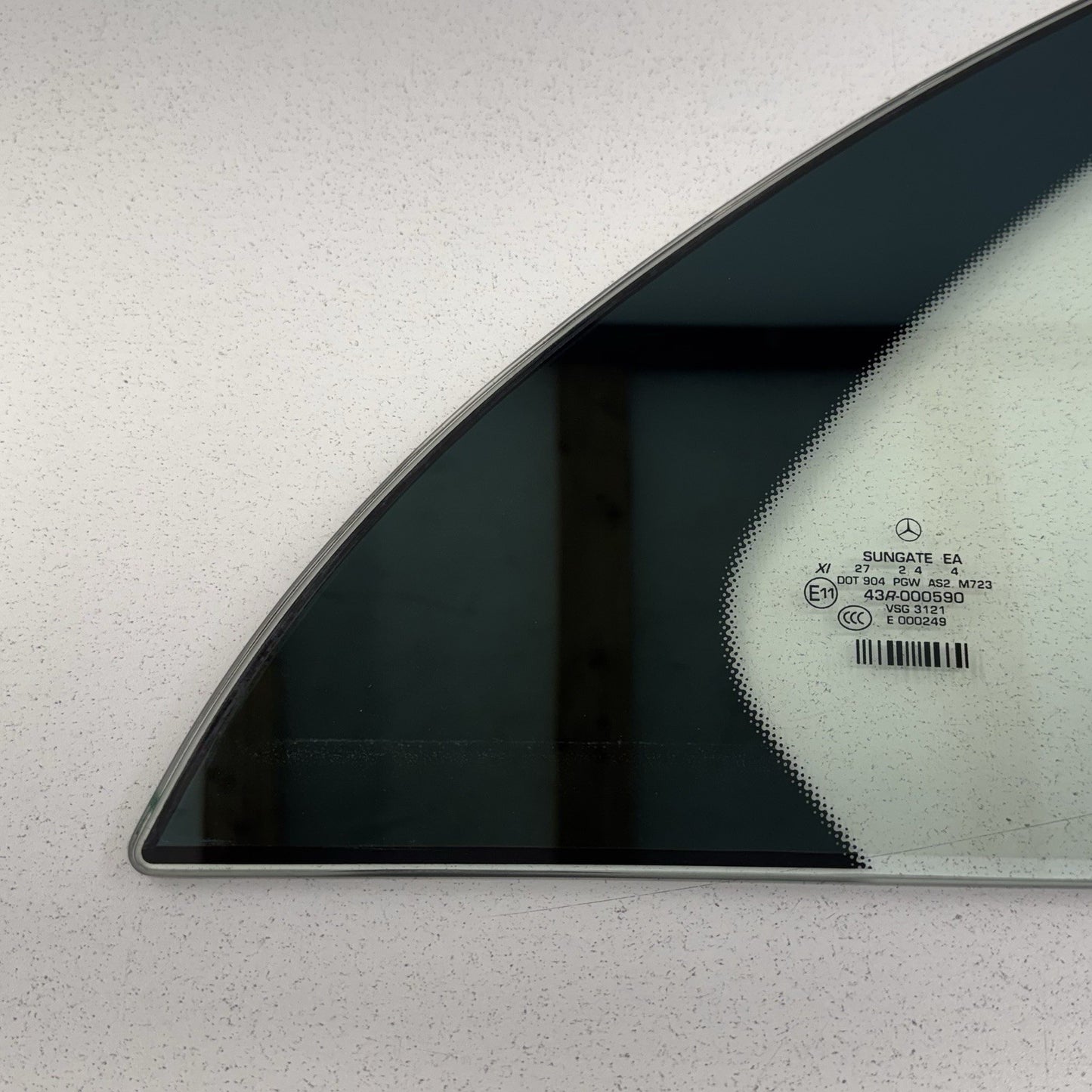 14-20 Mercedes W222 S550 Passenger Right Rear Door Quarter Vent Window Glass OEM